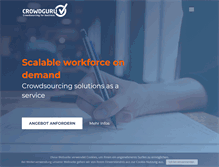Tablet Screenshot of crowdguru.de